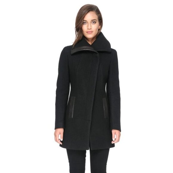 NEW SOIA & KYOBlack Jemma Wool Coat Z63